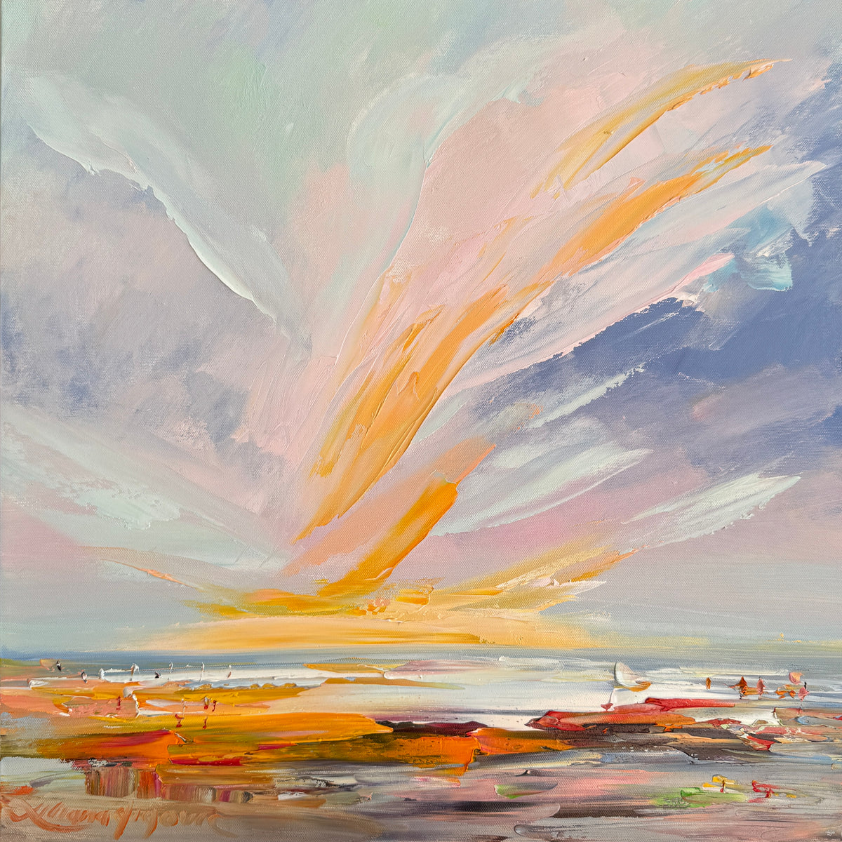 Golden break No 2, – Liliana Gigovic Art