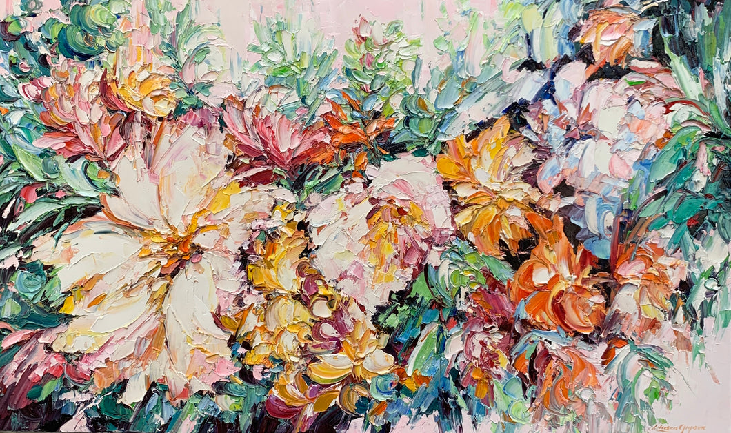 Mum's Heavenly Flower Garden - Commission painting